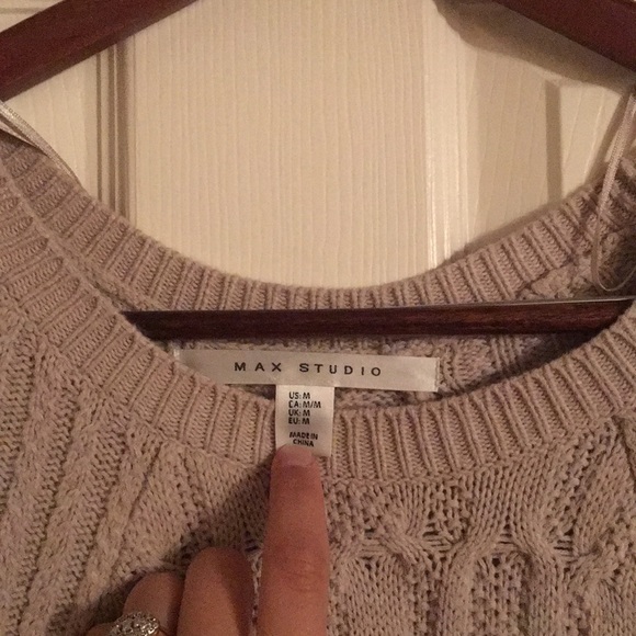 Max Studio Cream Sweater - Picture 3 of 4